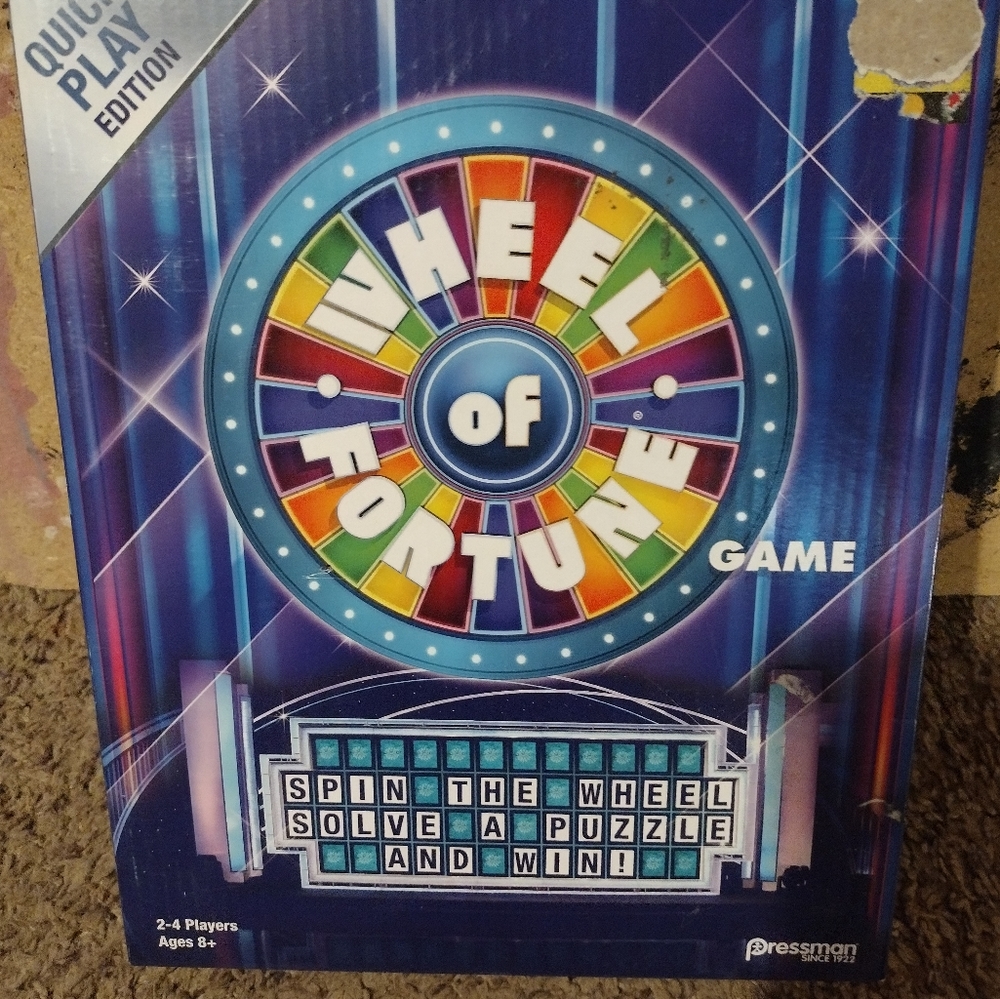 Wheel of fortune board game